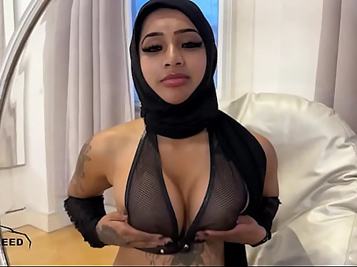 ARABIAN MUSLIM Nymph WITH HIJAB FUCKED HARD BY WITH MUSCLE MAN