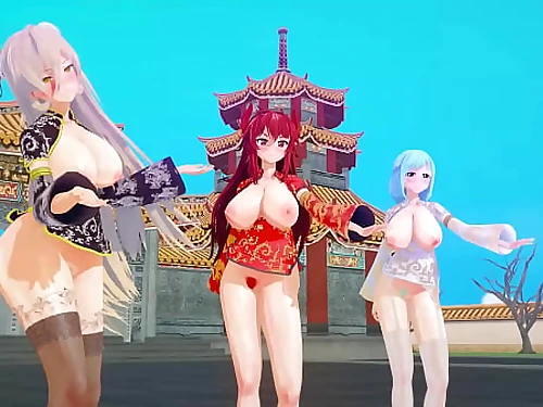 MMD virtual youtubers japanese fresh year 【KKVMD】 (by 熊野ひろ)