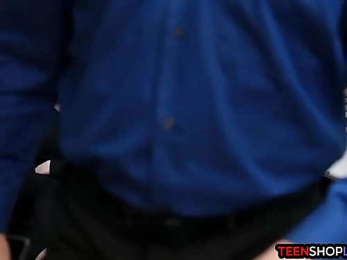 Lil teen with an attitude caught stealing from a supermarket