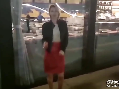 Dining out with my super-steamy wifey Alexis before sex and douche