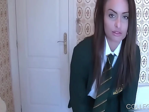 Adorable School Damsel Sarah Louise Displaying Off Her Sexy Lingerie!