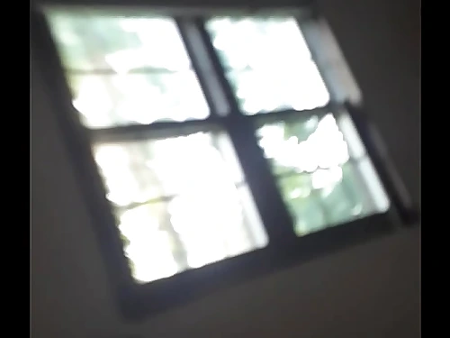 Risky Gross Fat Bitch Rubs Beaver by Window