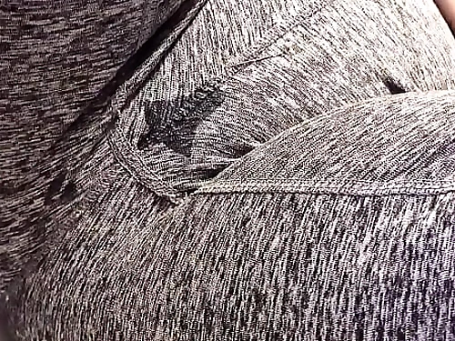 Urinating myself in tight gym cut-offs