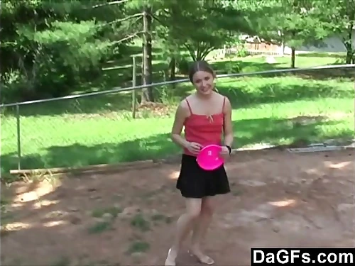 Dagfs - Tiny Light-haired Flashing Her Body To Win The Game