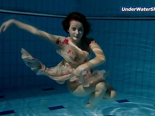 Slowmo teen in Czech swimming